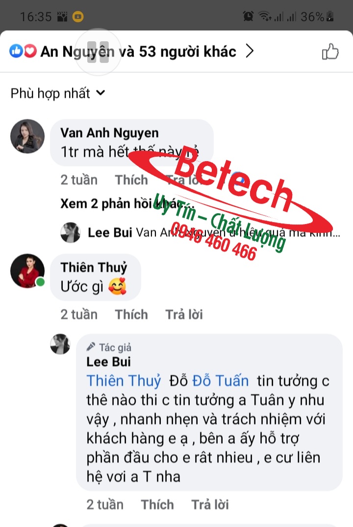  phản hồi của khách hàng 